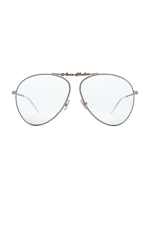 Acne Studios Ator Sunglasses in Metallic Silver