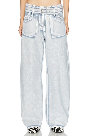 Acne Studios Page Blue Shadow Wide Leg in Blue