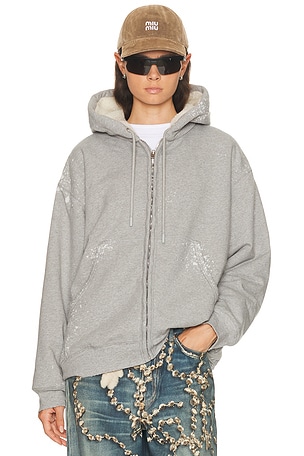 Acne Studios Flexa Fleece Sweatshirt in Light Grey