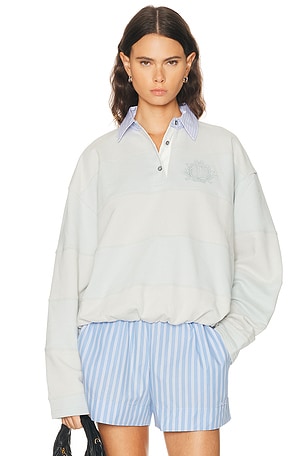 Acne Studios Folio Polo Sweatshirt in Grey