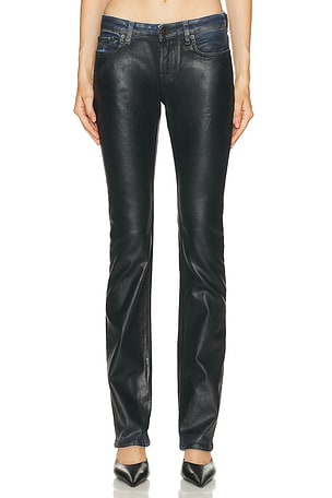 Acne Studios 2013 Stretch Charcoal Leather Pant in Black