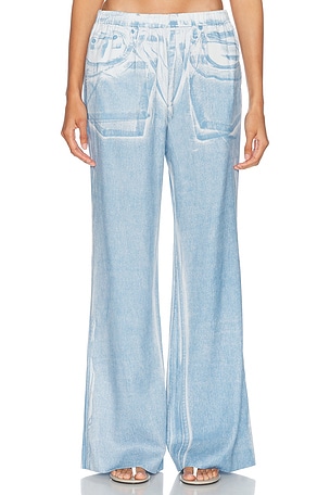 Acne Studios Pyxa Fluid Twill Trouser in Blue