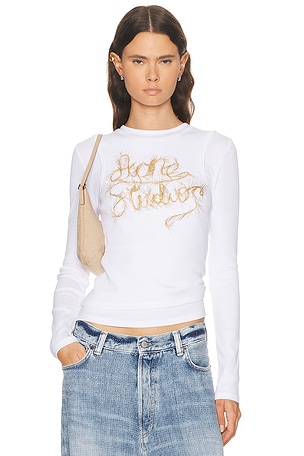 Acne Studios Elga Tinsel Shirt in White