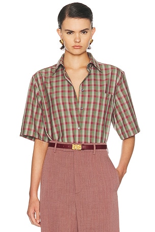 Acne Studios Salavanna Top in Green,Purple