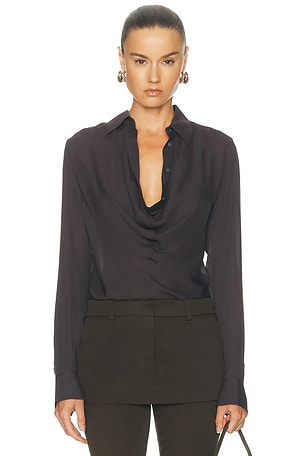 Acne Studios Shaydana Long Sleeve Top in Grey