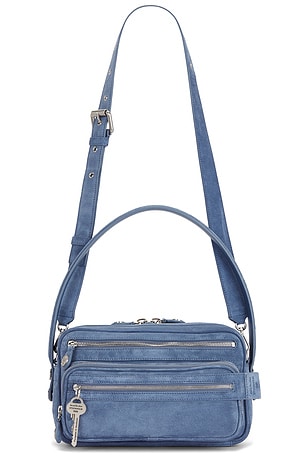 Acne Studios Camero Party Suede Bag in Blue