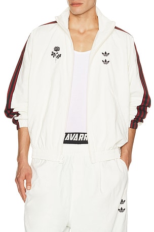 adidas Originals x Willy Chavarria Woven Track Jacket in White