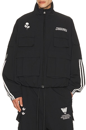 adidas Originals x Willy Chavarria Cargo Track Jacket in Black
