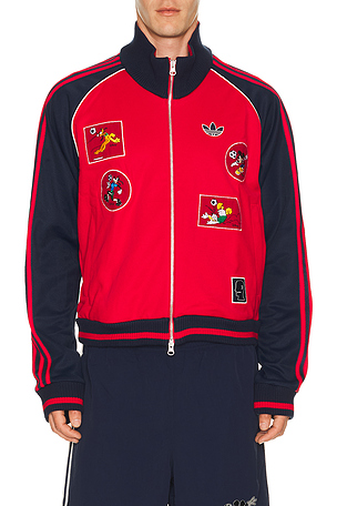 adidas Originals x Brain Dead x Disney Track Top in Red