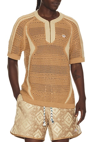 adidas Originals x Clot By Edison Chen Knit Jersey in Tan