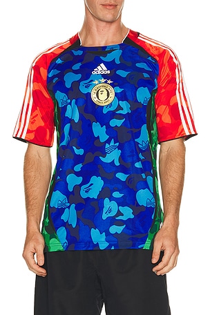 adidas Originals x Bape World Cup Teamgeist Tee Bape H0me in Multi