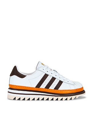 adidas Originals x Clot By Edison Chen Sawtooth Superstar Sneaker in Orange