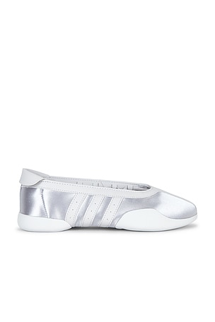 adidas Originals Taekwondo Mei Ballet Sneaker in Metallic Silver
