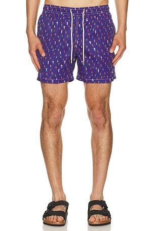Arrels Barcelona Altinha x Malika Favre Exclusive Swim Shorts in Blue in Blue