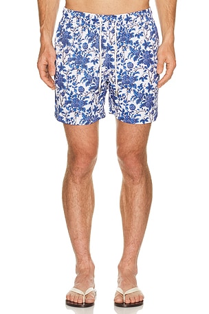 Arrels Barcelona Marmaris x Lazaro Rosa-Violan Classic Swim Shorts in Blue in Blue