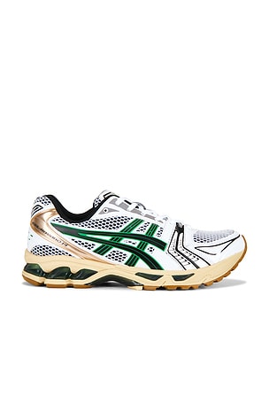Asics Gel-Kayano 14 in White,Green
