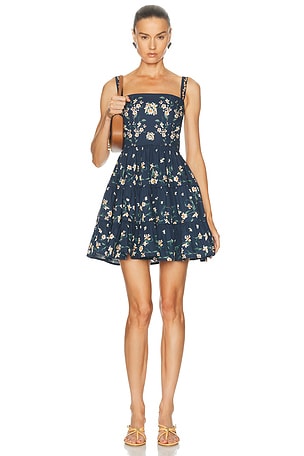 Agua by Agua Bendita Lima Mini Dress in Navy