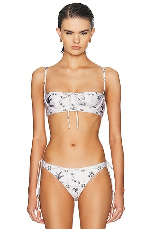 Agua by Agua Bendita Libertad Bikini Top in Ivory