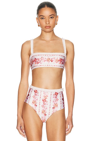 Agua by Agua Bendita Olmo Bikini Top in Cream