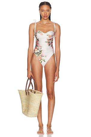 Agua by Agua Bendita Rabano One Piece Swimsuit in Cream