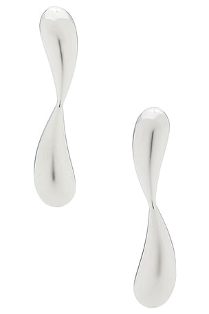 AGMES Hanneli Earrings in Metallic Silver