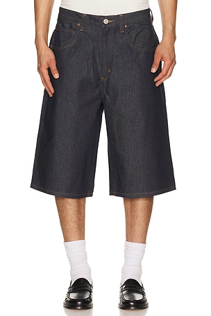 AGOLDE Fusion Skater Short in Black