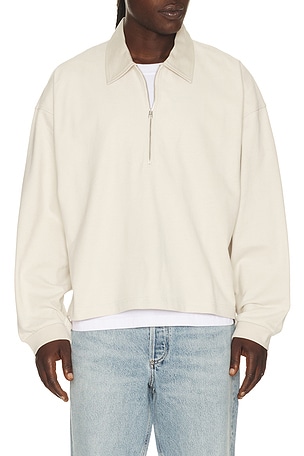 AGOLDE Darius Polo in White