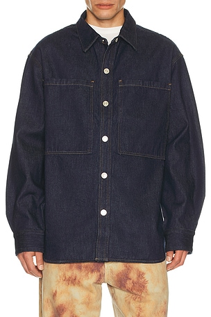 AGOLDE Atticus Shirt in Blue