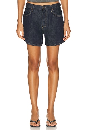 AGOLDE Leith Oversized Shorts in Navy