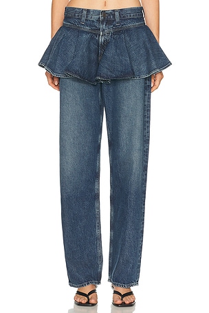 AGOLDE Peplum Jeans in Blue