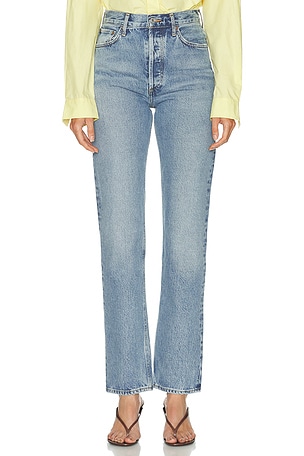 AGOLDE 90s Pinch Waist Long Jean in Denim-Light