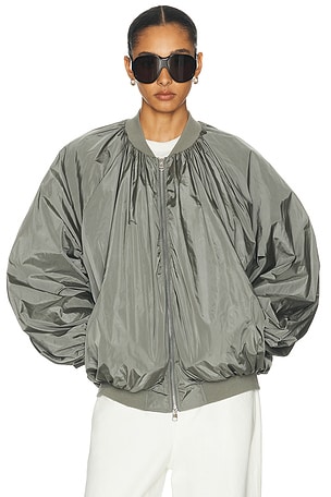 AGOLDE Raffi Bomber Jacket in Grey