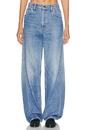 aligrace 90's Trouser Wide Leg Jeans in Blue