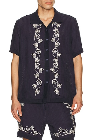 Agua Bendita Jared Shirt in Navy