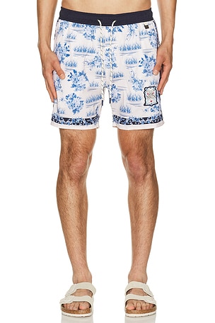 Agua Bendita Joe Trunks in White