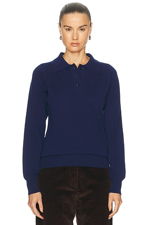 Amiya Heritage Travel Polo Top in Royal