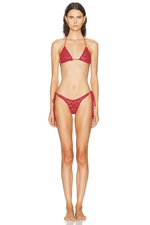 Akoia Swim Surya Bikini Set in Red