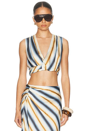 A.L.C. Brooklyn Top in Navy,White