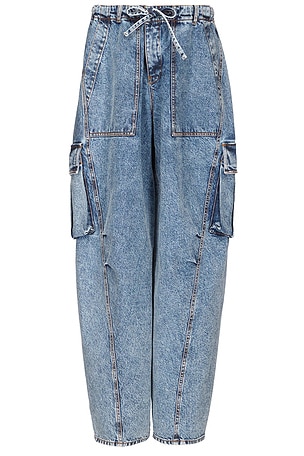 ALAÏA ALAΪA Cargo Wide Leg in Beige