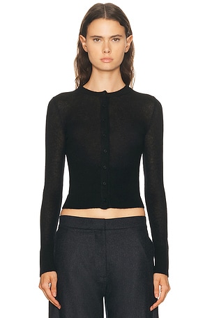ALAÏA ALAΪ Fitted Cardigan in Black