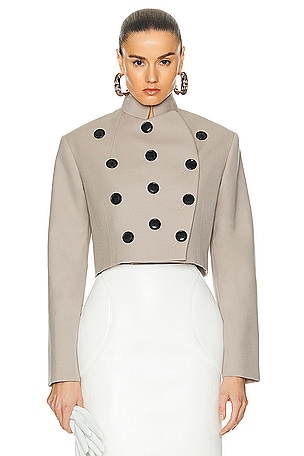 ALAÏA Short Jacket in Grey