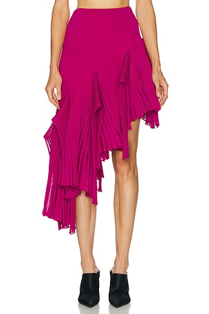 ALAÏA Asymmetrical Skirt in Pink