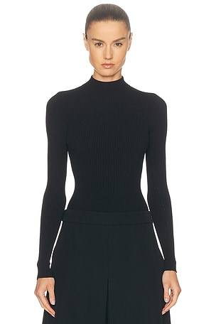 ALAÏA Corset Bodysuit in Black
