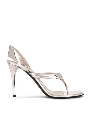ALAÏA Thong Sandal in Metallic