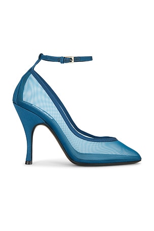 Bottega Veneta Stretch Mule Sandals in Aquarium | FWRD