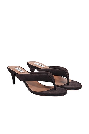 ALAÏA Padded Sandal in Brown