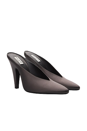 ALAÏA Cone Mules in Grey