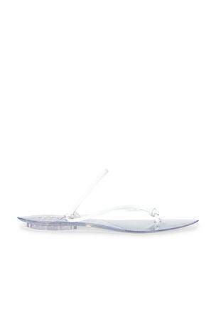 ALAÏA Invisible Jelly Thong Sandal in White