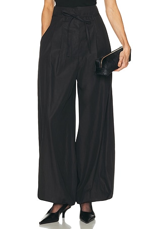 Adam Lippes Kaito Pant in Black