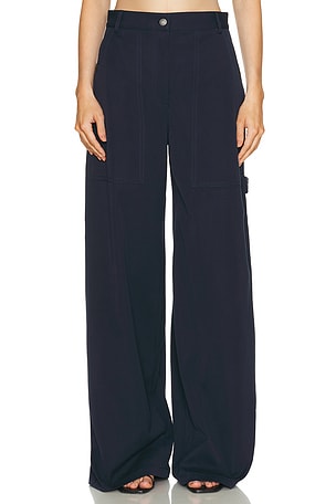Adam Lippes Jasper Pant in Navy